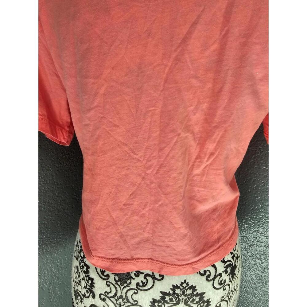 Women's Riot Queen Crop Top Pink Size Small Skeletons Skateboarding Live To Ride - Picture 13 of 14